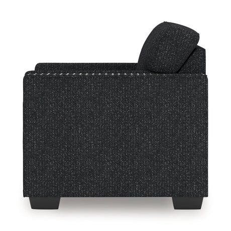Jasmine Peaks Coal Chair by Ashley at Eve Furniture