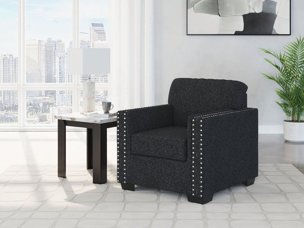 Jasmine Peaks Coal Chair by Ashley at Eve Furniture