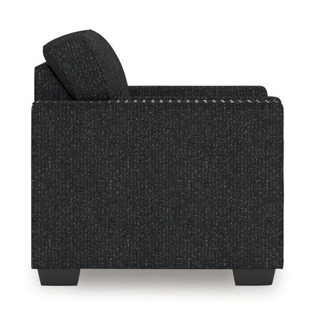 Jasmine Peaks Coal Chair by Ashley at Eve Furniture