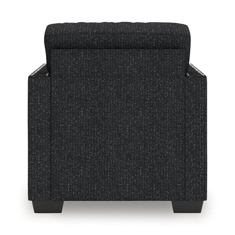 Jasmine Peaks Coal Chair by Ashley at Eve Furniture