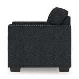 Jasmine Peaks Coal Chair by Ashley at Eve Furniture