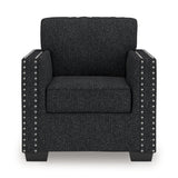 Jasmine Peaks Coal Chair by Ashley at Eve Furniture