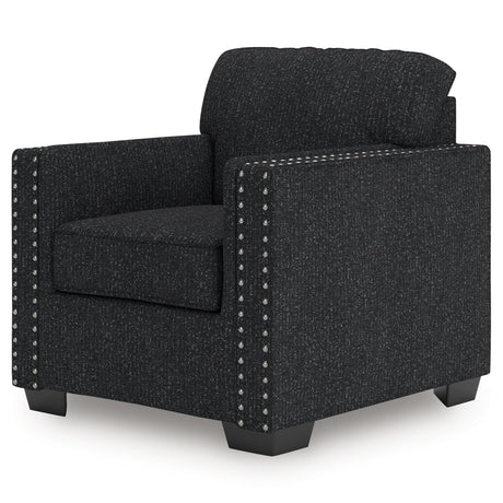 Jasmine Peaks Coal Chair by Ashley at Eve Furniture