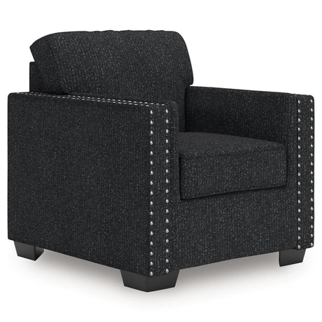 Jasmine Peaks Coal Chair by Ashley at Eve Furniture