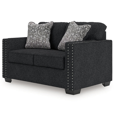 Jasmine Peaks Coal Loveseat by Ashley at Eve Furniture
