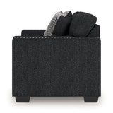 Jasmine Peaks Coal Loveseat by Ashley at Eve Furniture