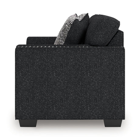 Jasmine Peaks Coal Loveseat by Ashley at Eve Furniture