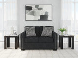 Jasmine Peaks Coal Loveseat by Ashley at Eve Furniture