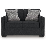 Jasmine Peaks Coal Loveseat by Ashley at Eve Furniture