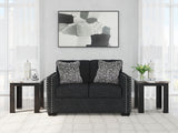 Jasmine Peaks Coal Sofa and Loveseat by Ashley at Eve Furniture