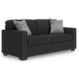 Jasmine Peaks Coal Sofa by Ashley at Eve Furniture