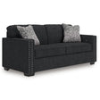 Jasmine Peaks Coal Sofa by Ashley at Eve Furniture