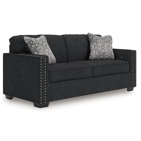 Jasmine Peaks Coal Sofa by Ashley at Eve Furniture