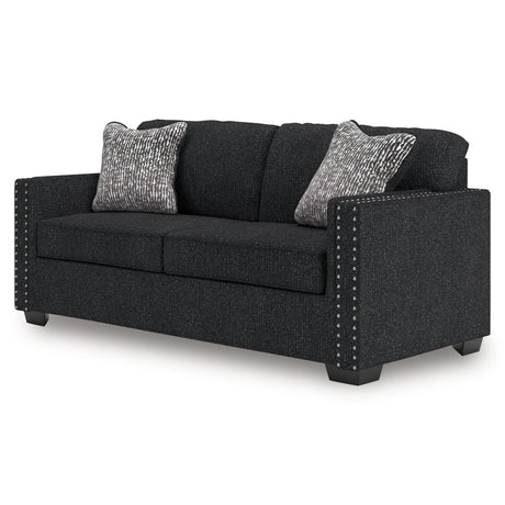 Jasmine Peaks Coal Sofa by Ashley at Eve Furniture