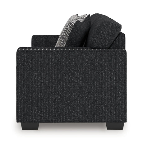 Jasmine Peaks Coal Sofa by Ashley at Eve Furniture