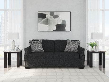 Jasmine Peaks Coal Sofa by Ashley at Eve Furniture