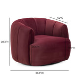 Jasmine Performance Velvet Swivel Accent Chair by TOV Furniture at Eve Furniture