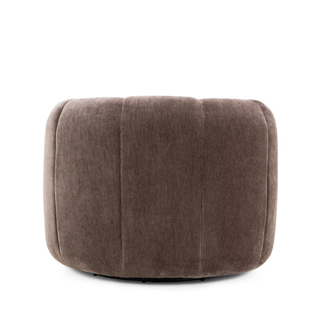 Jasmine Upcycled Contract-Grade Basketweave Fabric Swivel Accent Chair by TOV Furniture at Eve Furniture