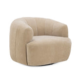 Jasmine Upcycled Contract-Grade Basketweave Fabric Swivel Accent Chair by TOV Furniture at Eve Furniture