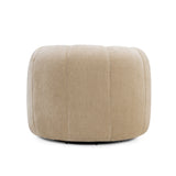 Jasmine Upcycled Contract-Grade Basketweave Fabric Swivel Accent Chair by TOV Furniture at Eve Furniture