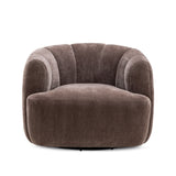 Jasmine Upcycled Contract-Grade Basketweave Fabric Swivel Accent Chair by TOV Furniture at Eve Furniture