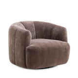 Jasmine Upcycled Contract-Grade Basketweave Fabric Swivel Accent Chair by TOV Furniture at Eve Furniture