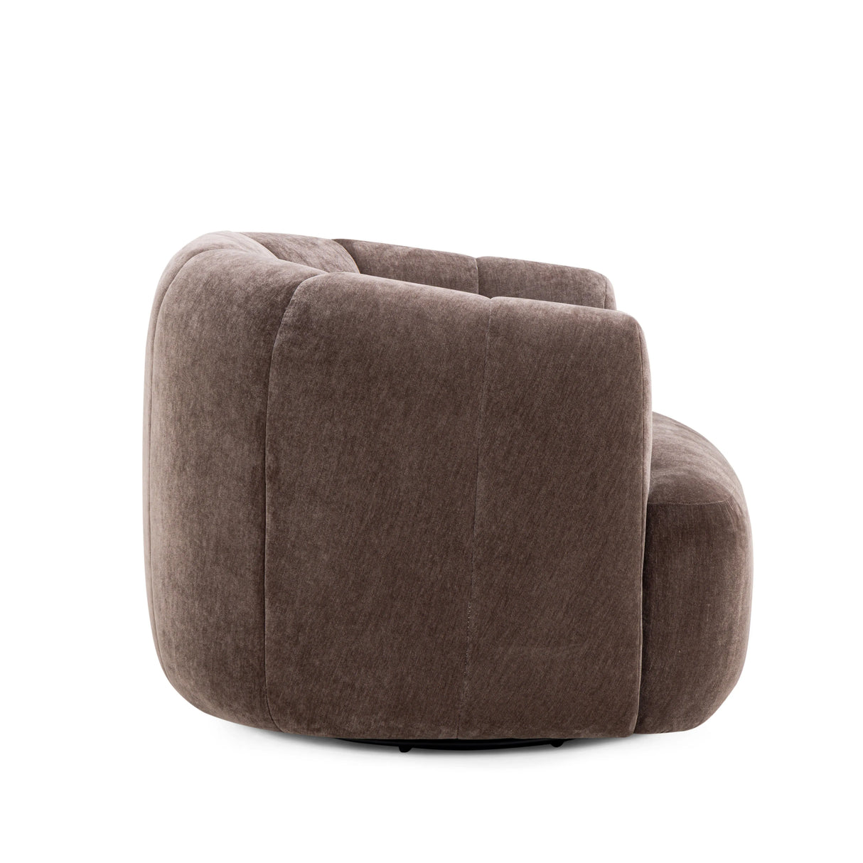 Jasmine Upcycled Contract-Grade Basketweave Fabric Swivel Accent Chair by TOV Furniture at Eve Furniture