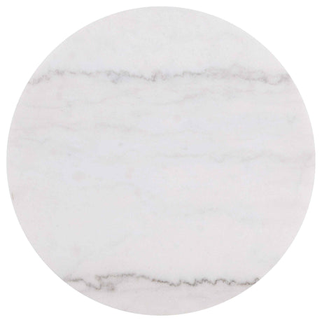 Jason Greige/White Marble 3-piece Round White Marble Coffee Table Set by Coaster at Eve Furniture
