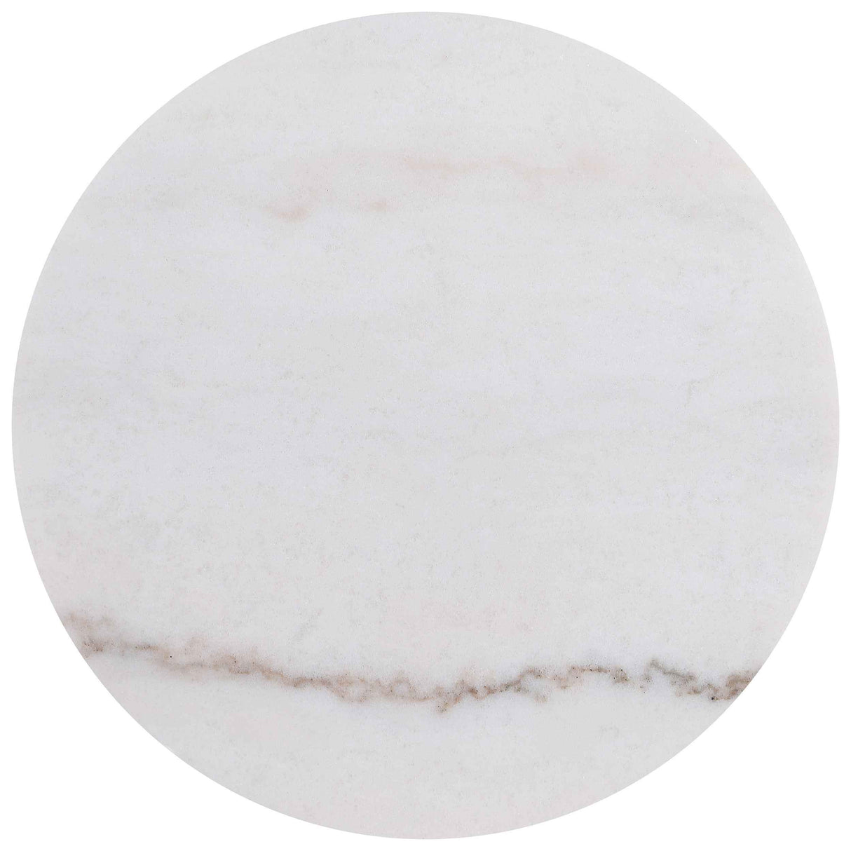 Jason Honey Brown Round White Marble Top Side End Table by Coaster at Eve Furniture