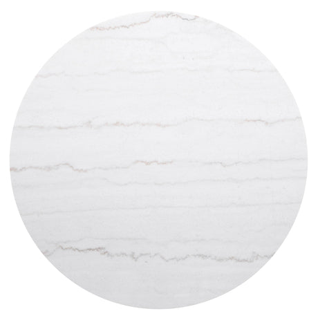 Jason Round Marble Top Coffee Table White and Charcoal by Coaster at Eve Furniture