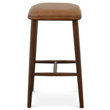Jason Walnut PU Leather Bar Stool by Ashcroft Furniture at Eve Furniture
