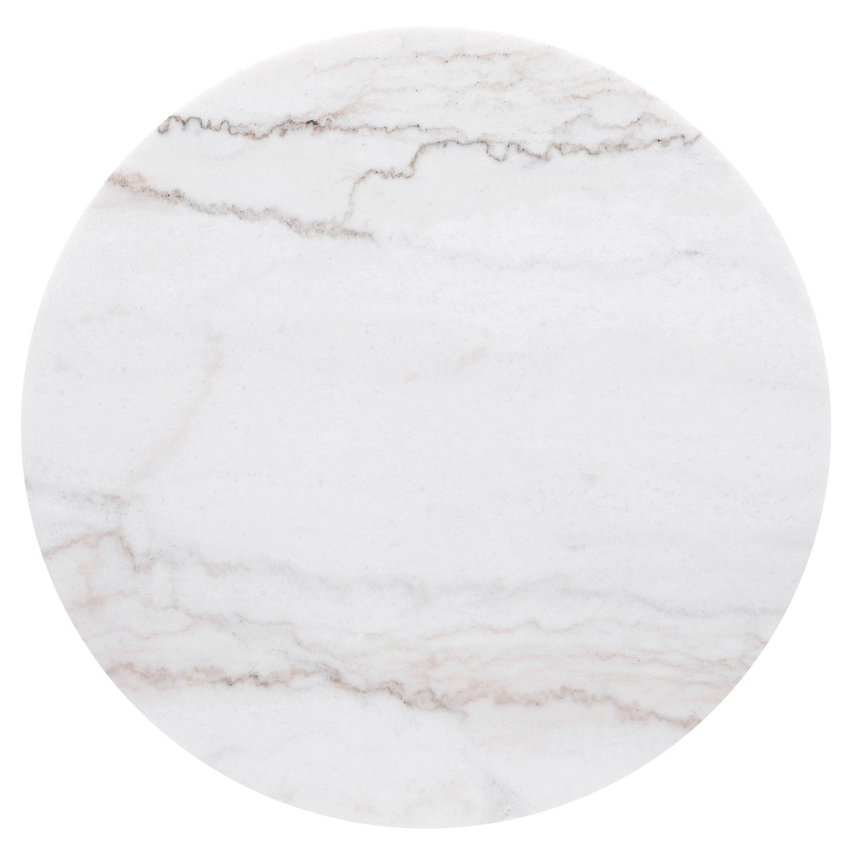 Jason White and Charcoal Round Marble Top Side End Table by Coaster at Eve Furniture
