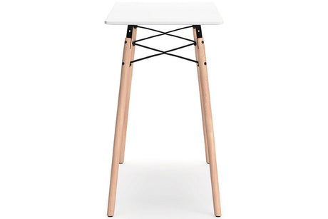 Jaspeni White/Natural Home Office Desk by Ashley at Eve Furniture