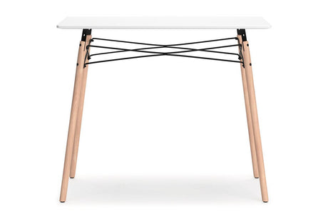 Jaspeni White/Natural Home Office Desk by Ashley at Eve Furniture