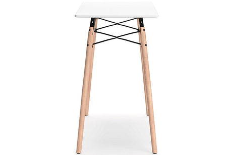 Jaspeni White/Natural Home Office Desk by Ashley at Eve Furniture