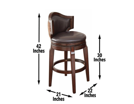 Jasper 30″ Bar Stool, Swivel, Set of 2 by Steve Silver at Eve Furniture