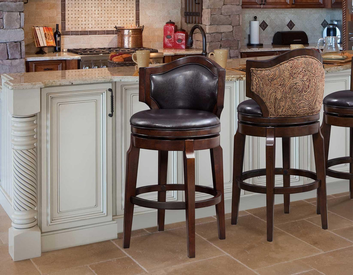 Jasper 30″ Bar Stool, Swivel, Set of 2 by Steve Silver at Eve Furniture