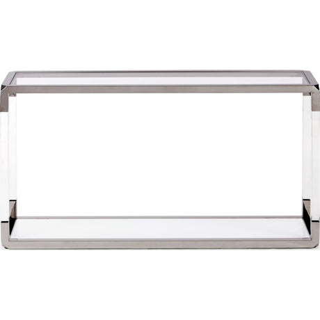 Jasper Console Table in Acrylic/White Glass/PSS by Modus Furniture at Eve Furniture