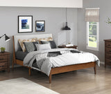 Jasper Light Gray & Chestnut California King Platform Bed by Homelegance at Eve Furniture