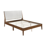 Jasper Light Gray/Chestnut Eastern King Platform Bed by Homelegance at Eve Furniture