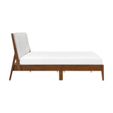Jasper Light Gray/Chestnut Eastern King Platform Bed by Homelegance at Eve Furniture