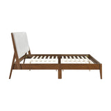 Jasper Light Gray/Chestnut Full Platform Bed by Homelegance at Eve Furniture