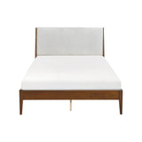 Jasper Light Gray/Chestnut Full Platform Bed by Homelegance at Eve Furniture