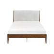 Jasper Light Gray/Chestnut Queen Platform Bed by Homelegance at Eve Furniture