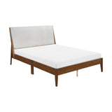 Jasper Light Gray/Chestnut Queen Platform Bed by Homelegance at Eve Furniture