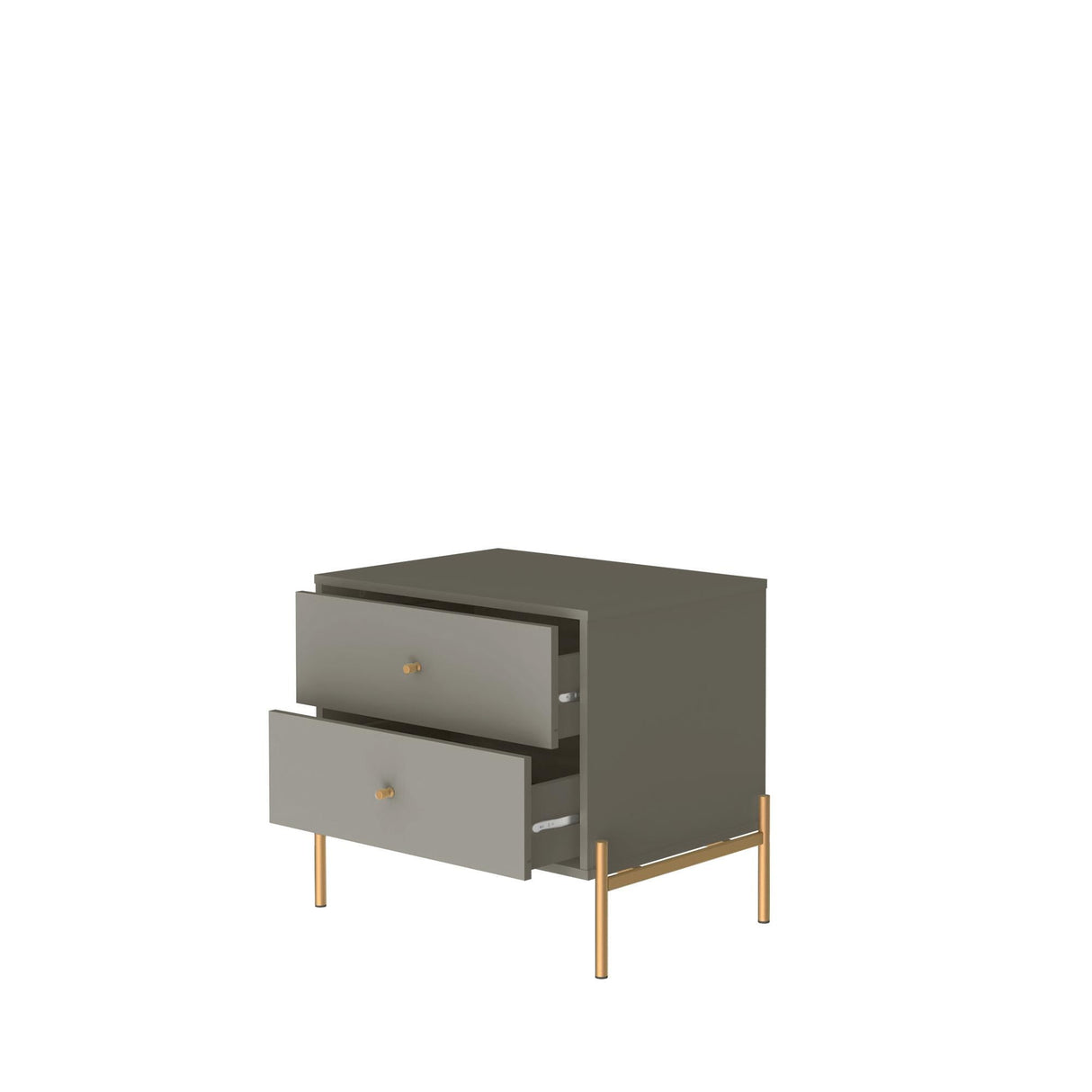 Jasper Nightstand in Grey (set of 2) by Manhattan Comfort at Eve Furniture