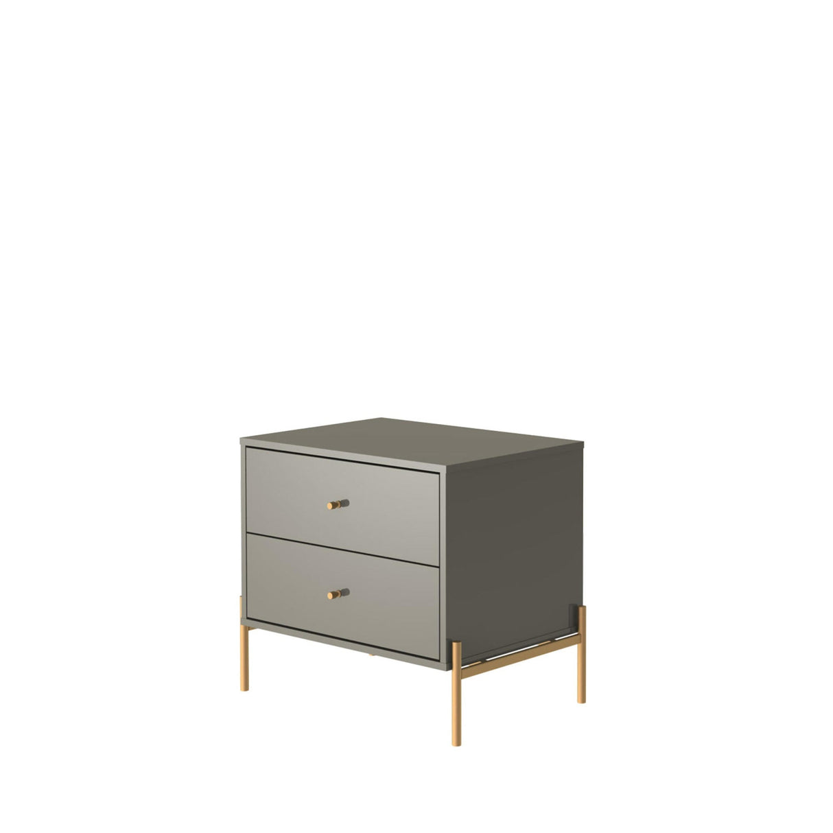 Jasper Nightstand in Grey (set of 2) by Manhattan Comfort at Eve Furniture
