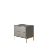 Jasper Nightstand in Grey (set of 2) by Manhattan Comfort at Eve Furniture