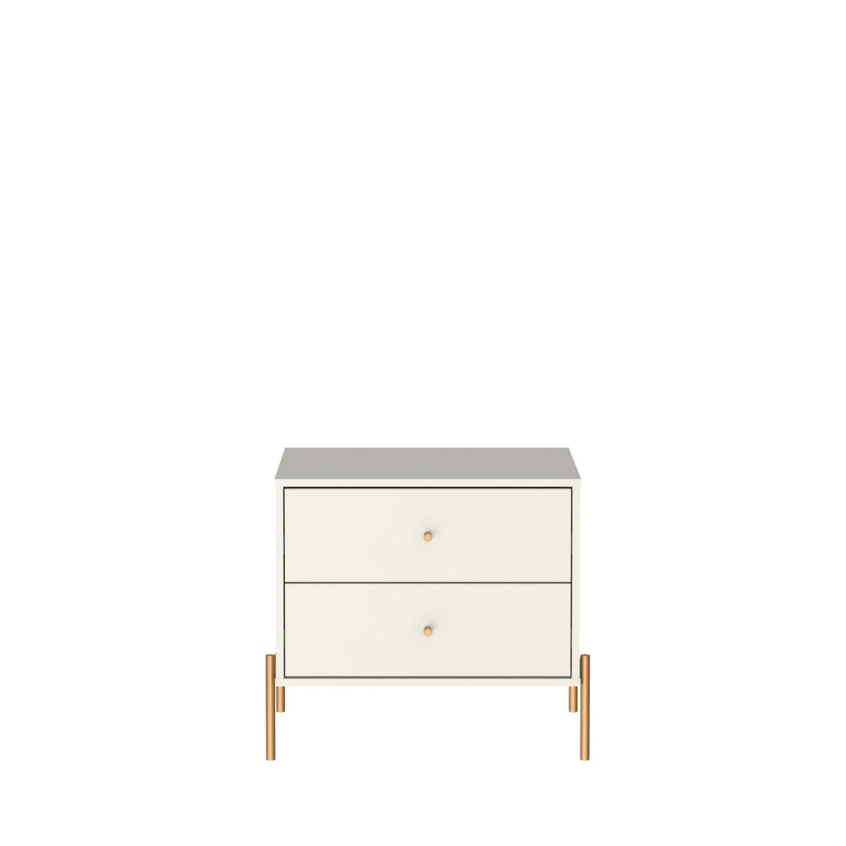 Jasper Nightstand in Off White (set of 2) by Manhattan Comfort at Eve Furniture