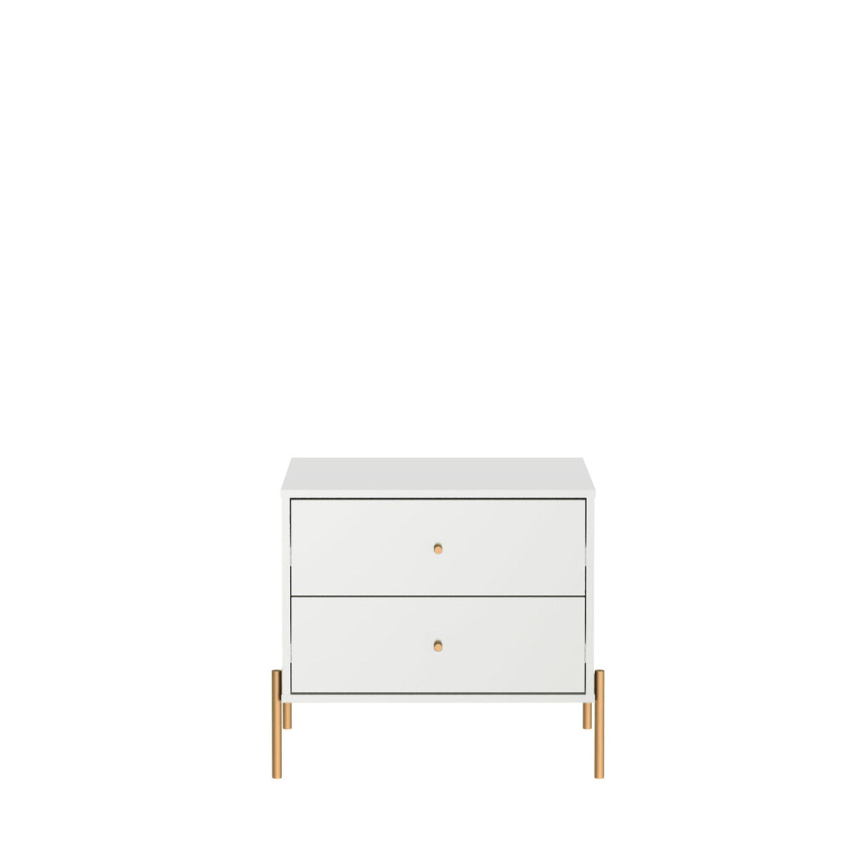 Jasper Nightstand in White Gloss (set of 2) by Manhattan Comfort at Eve Furniture